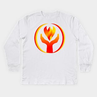 Reaching out w/ love Kids Long Sleeve T-Shirt